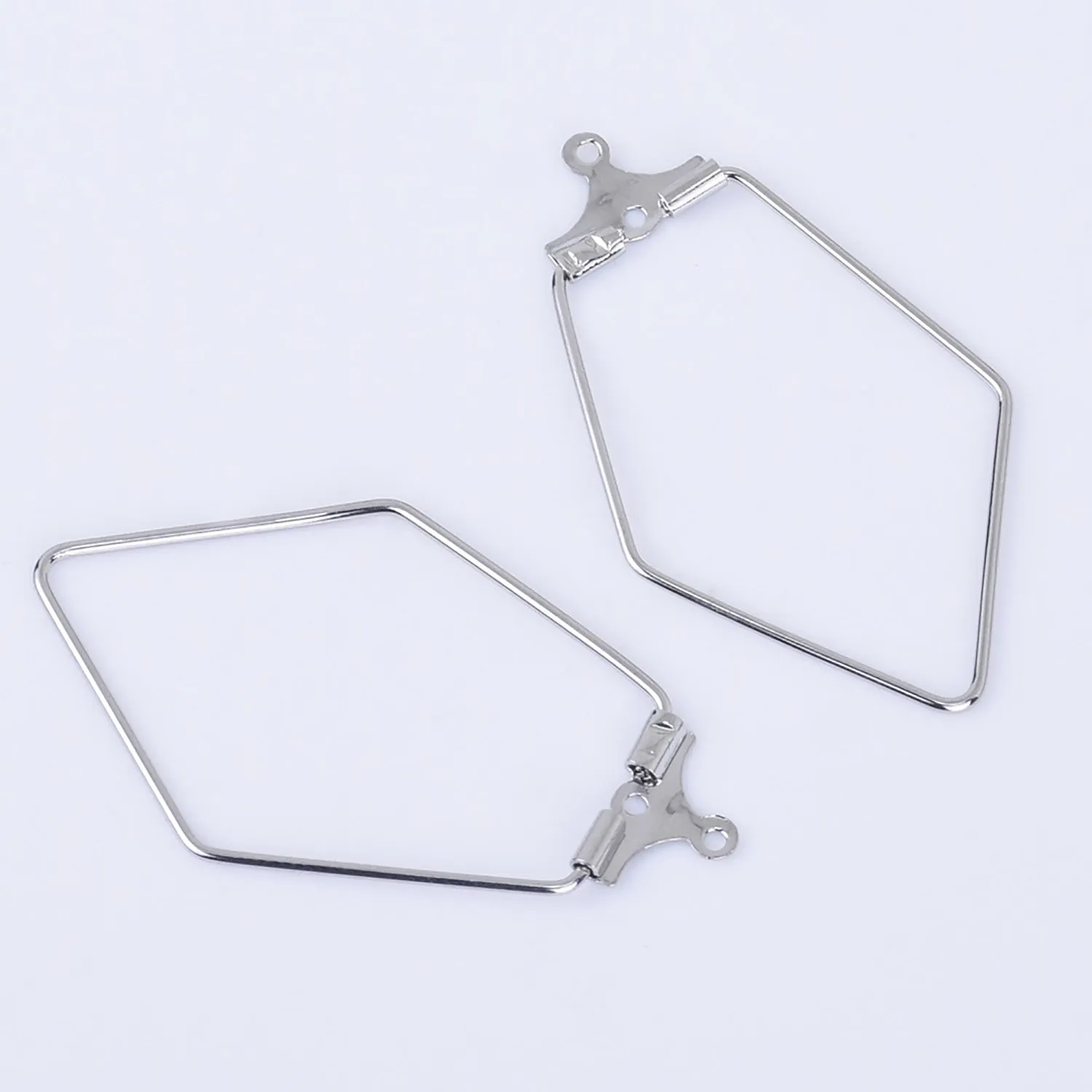 0.7*21*37mm Brass Geometric Shape Earring Hoop circle wire connector Hoop earrings pendant charm 20pcs