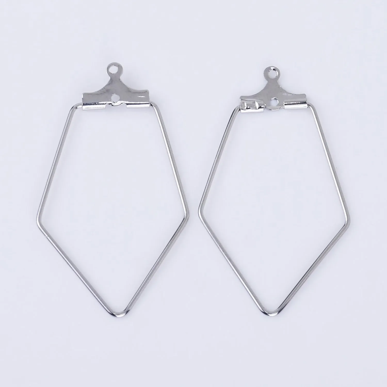 0.7*21*37mm Brass Geometric Shape Earring Hoop circle wire connector Hoop earrings pendant charm 20pcs