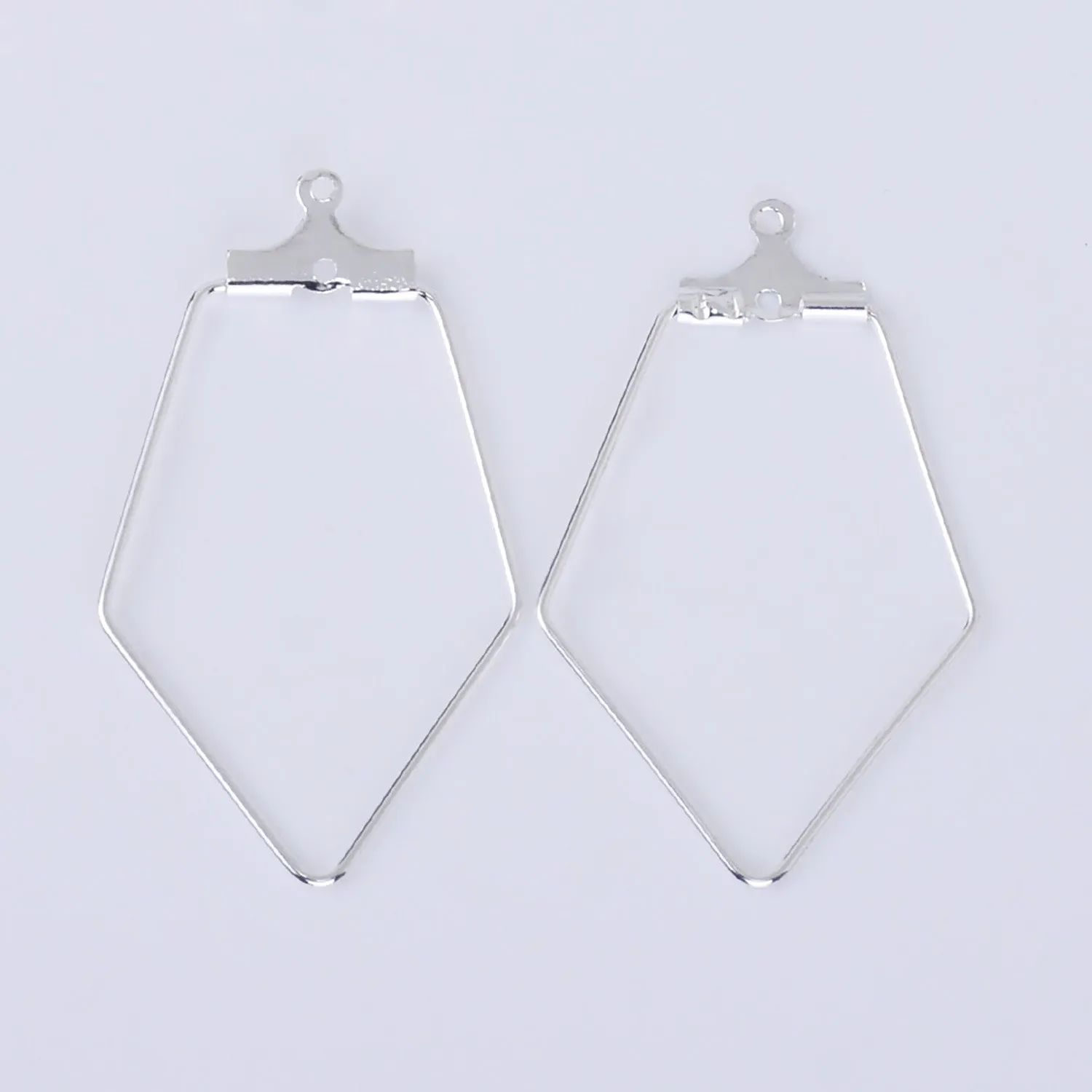 0.7*21*37mm Brass Geometric Shape Earring Hoop circle wire connector Hoop earrings pendant charm 20pcs