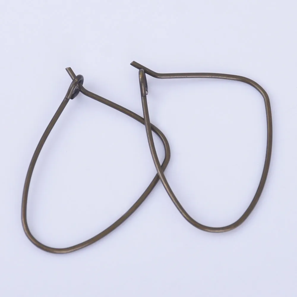 0.8*18*26mm Brass Geometric Earring Hoops Earring Blanks Earwire Hoop Earrings Minimal jewelry 20pcs