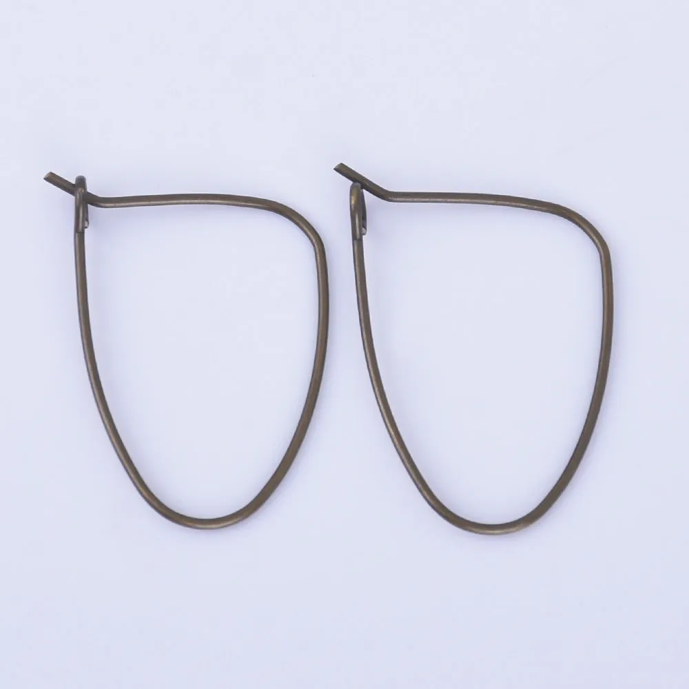 0.8*18*26mm Brass Geometric Earring Hoops Earring Blanks Earwire Hoop Earrings Minimal jewelry 20pcs