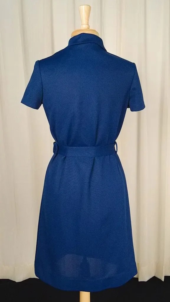 1960s Navy Polo Shirt Dress