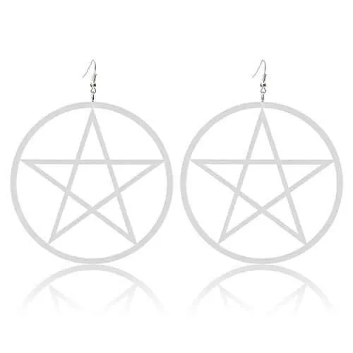 Acrylic Stars Exaggerated Ear Drop Women Earrings