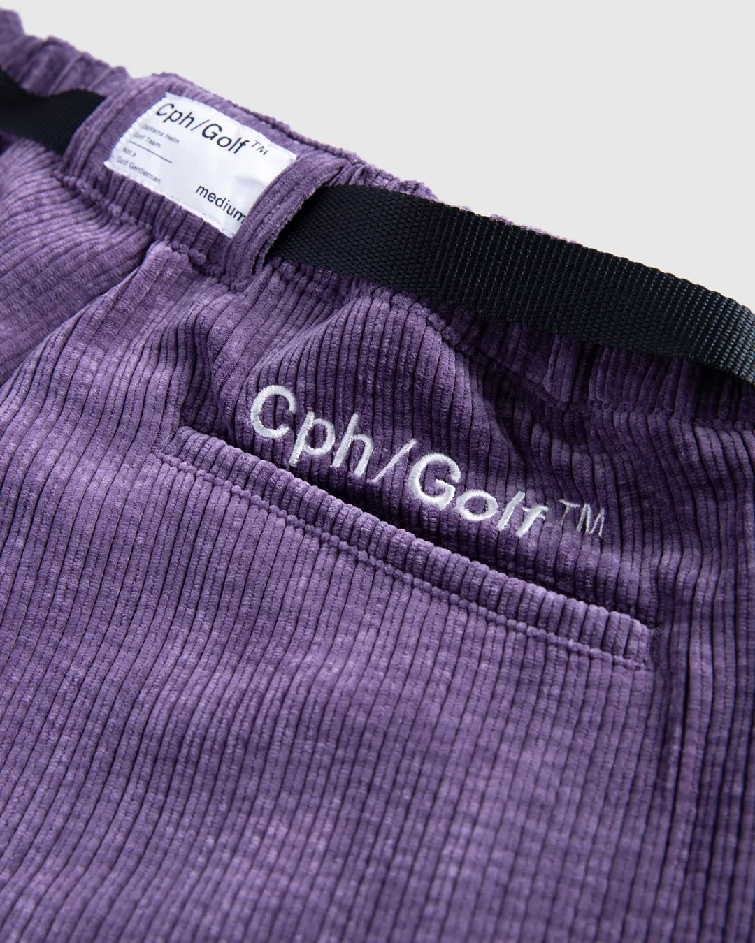 #ADJUSTABLE CORDUROY PANTS PURPLE