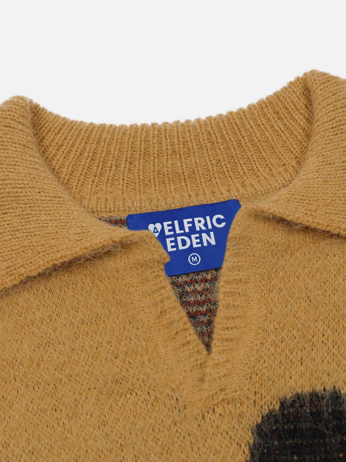 Aelfric Eden Distressed Wool Polo Sweater