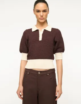 ALTEA SWEATER DARK CHOCOLATE IVORY