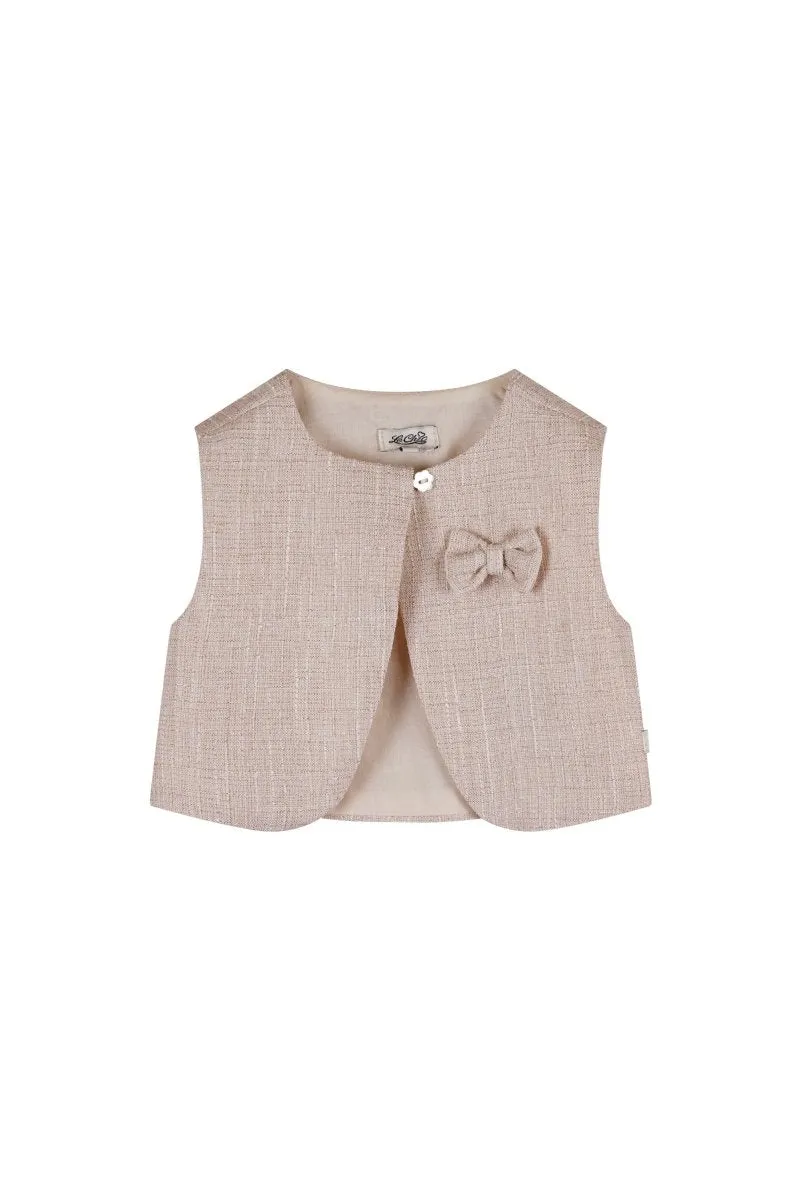 AMI summer tweed gilet Baby