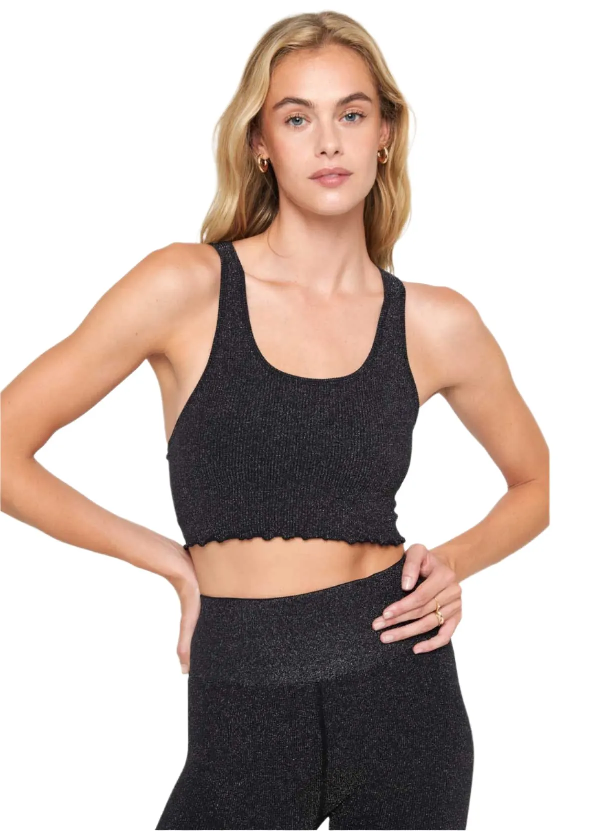 Amor Shimmer Crop Tank