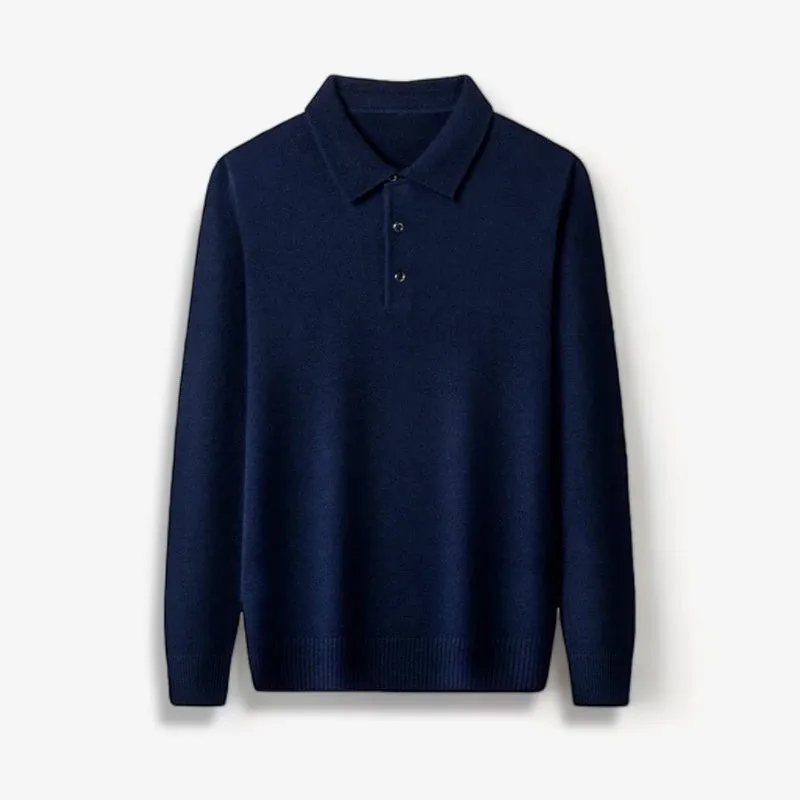 Antonios polo sweater with buttons