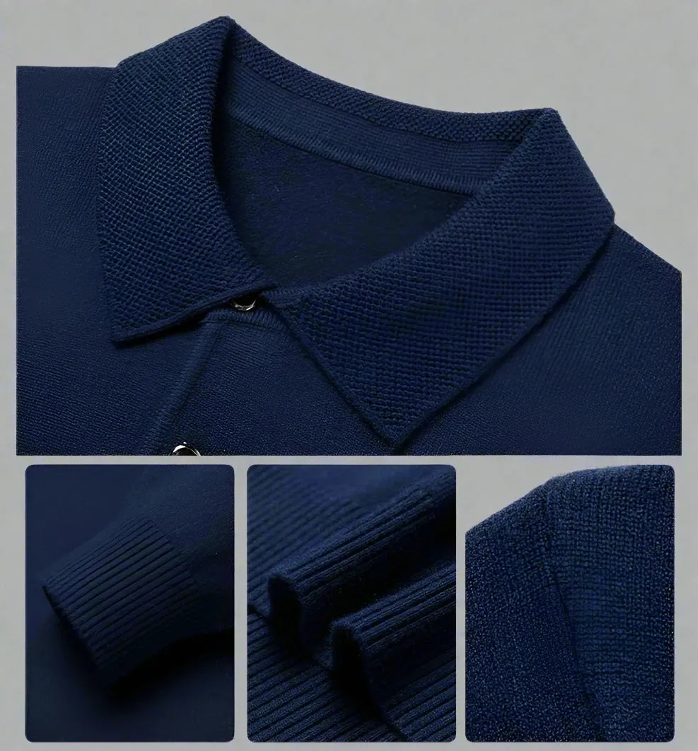 Antonios polo sweater with buttons