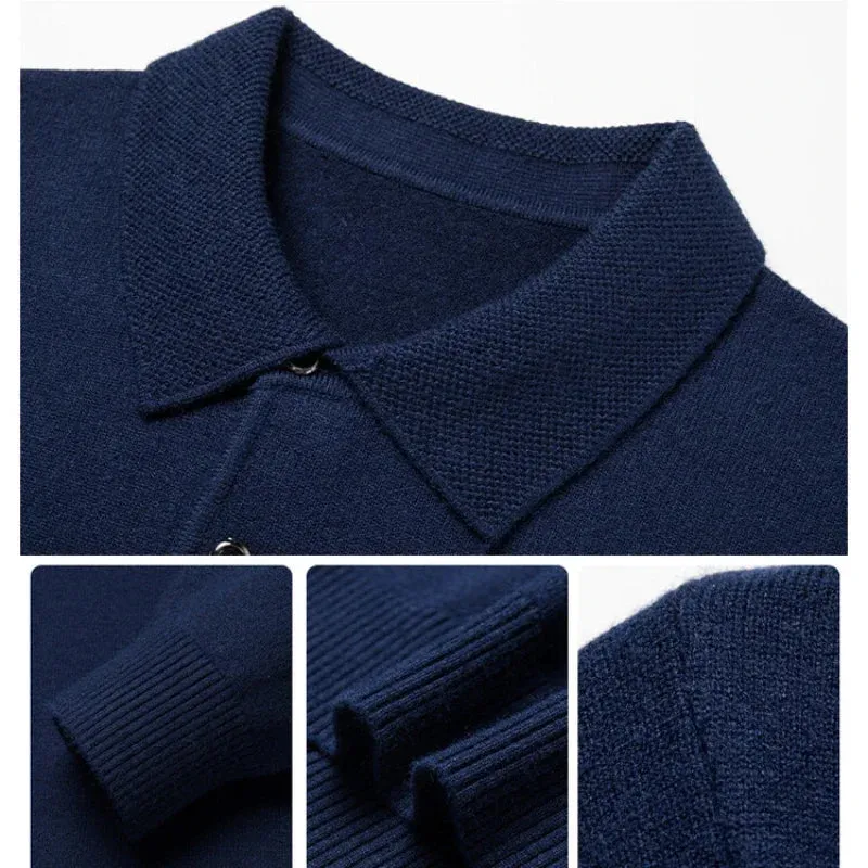 Antonios polo sweater with buttons