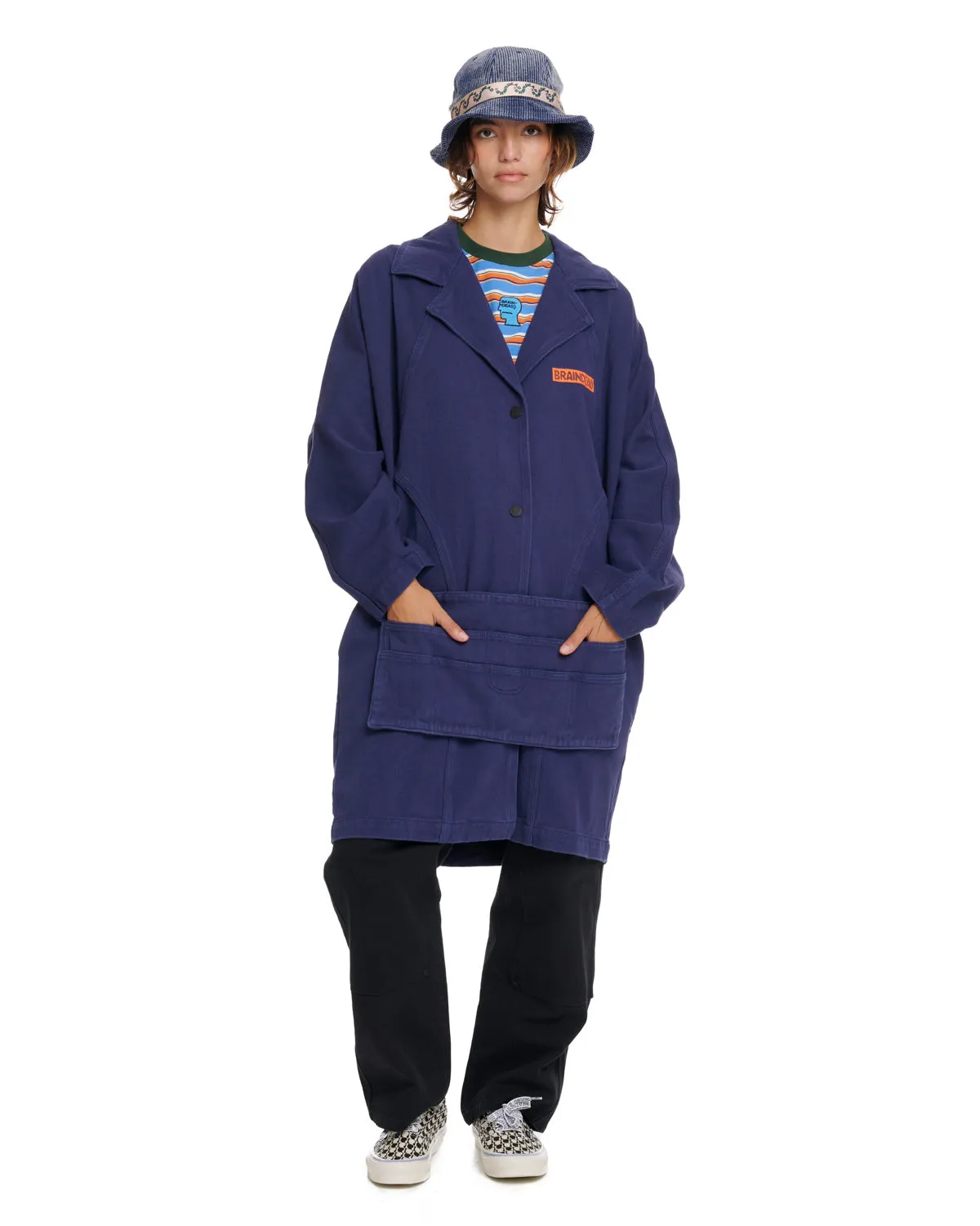 Apron Coat - Navy