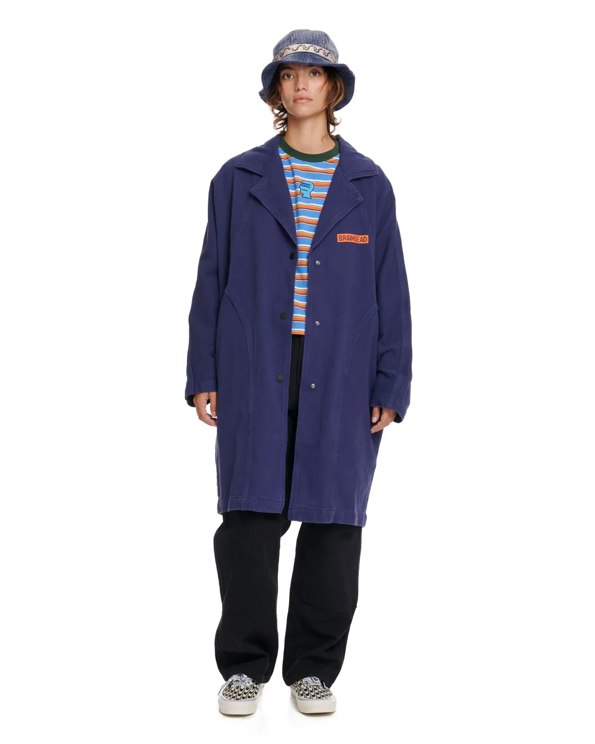 Apron Coat - Navy