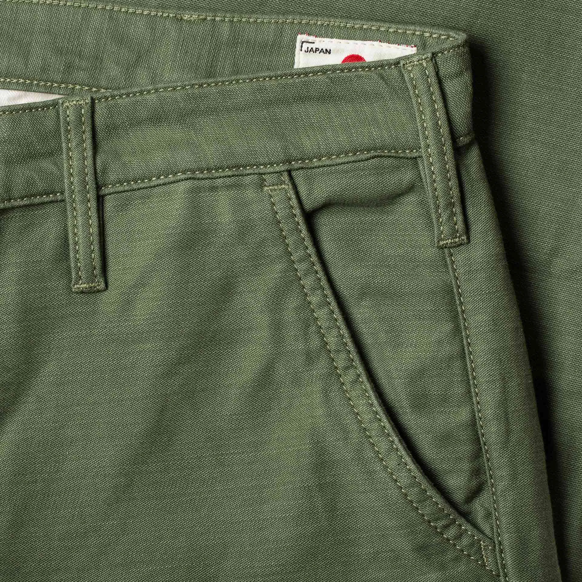 BC-01 TAPERED CHINO 10 oz. army green military twill (lot 2024)