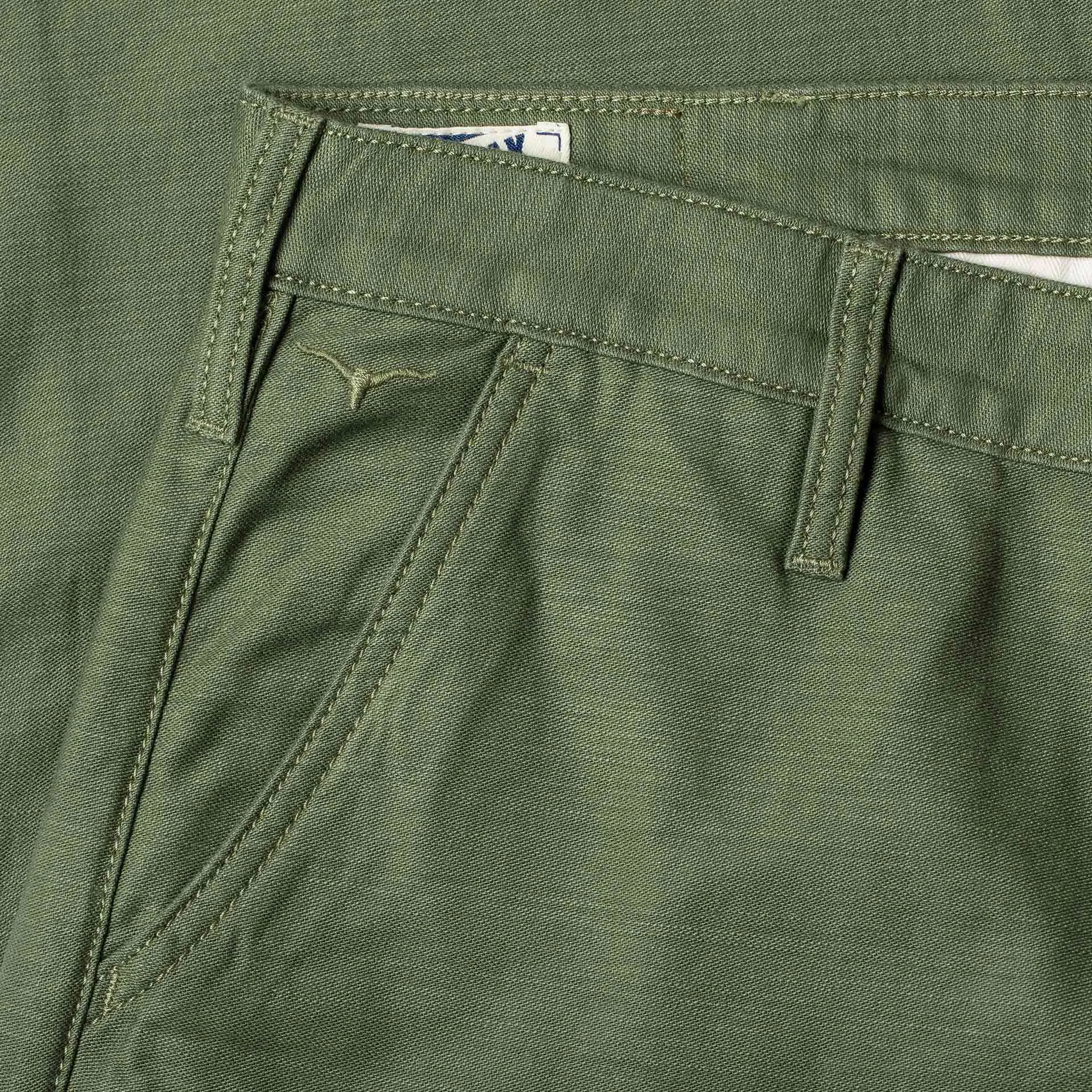 BC-01 TAPERED CHINO 10 oz. army green military twill (lot 2024)