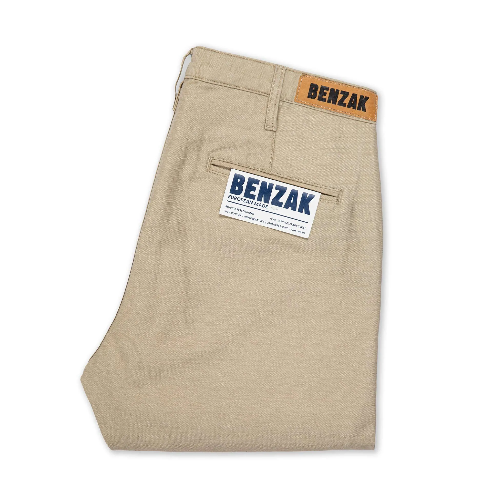 BC-01 TAPERED CHINO 10 oz. sand military twill [CORE]