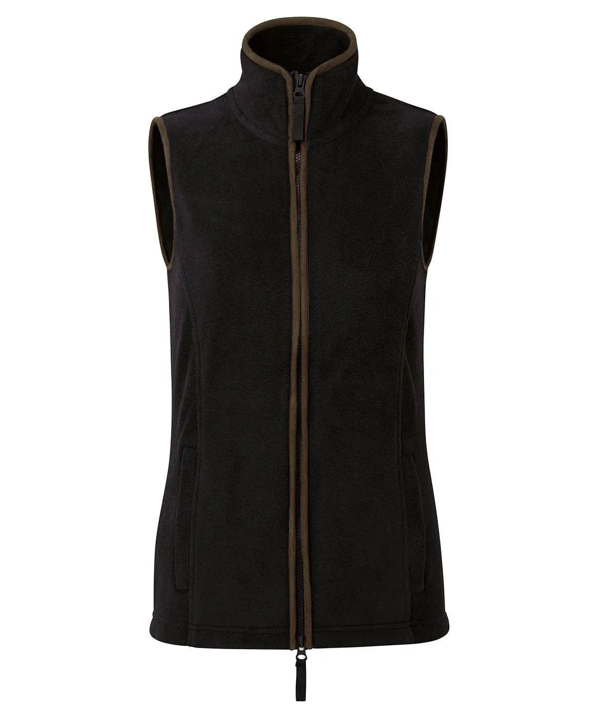 Black/Brown - Women’s artisan fleece gilet