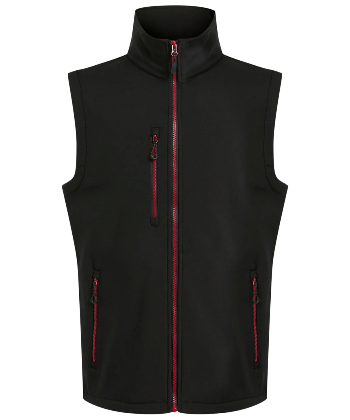 Black/Classic Red - Navigate 2-layer softshell bodywarmer