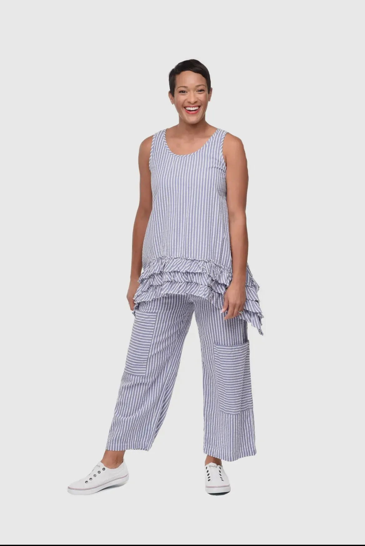 Boho Seersucker Pants