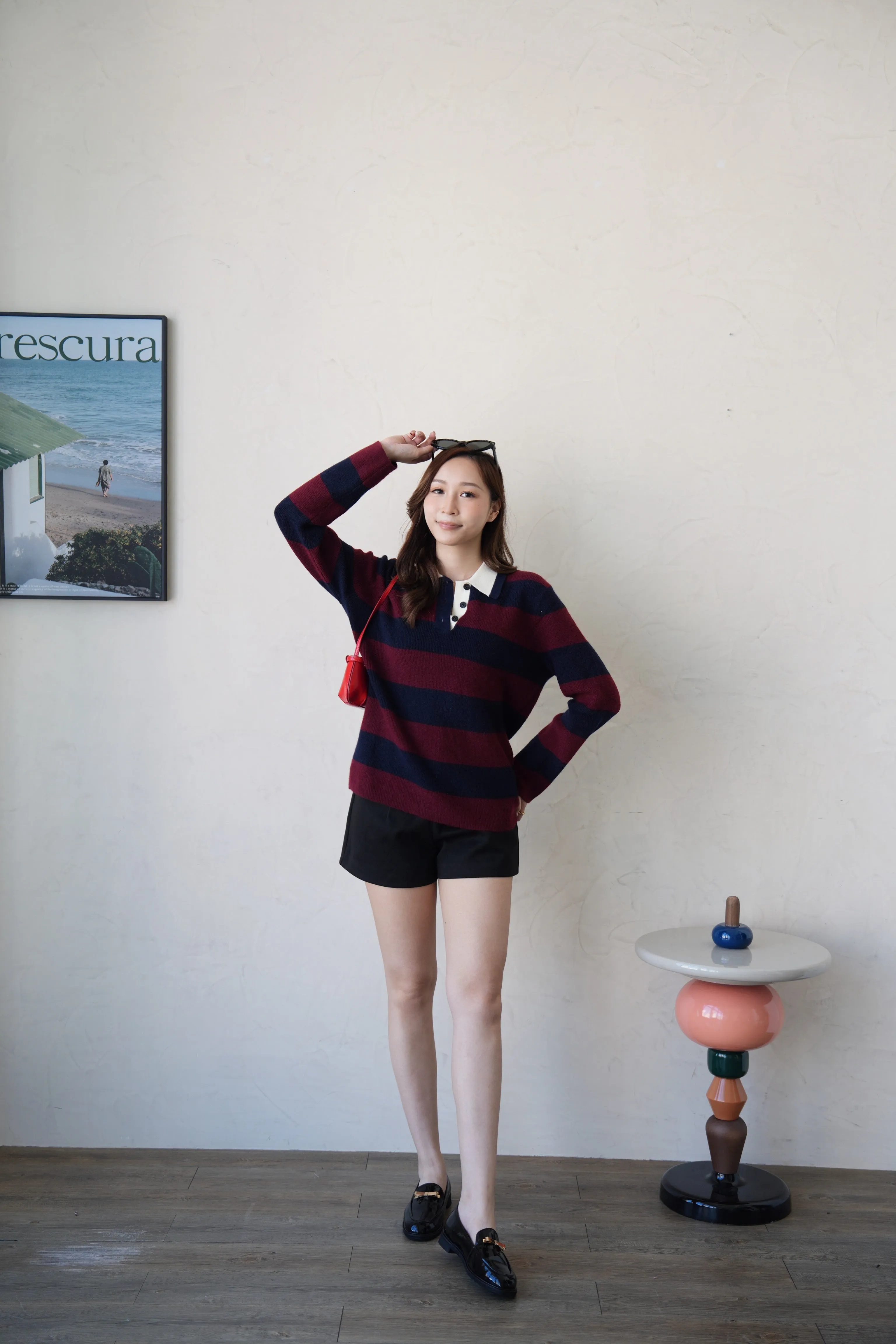 Brooklyn Wool Blend Polo Sweater