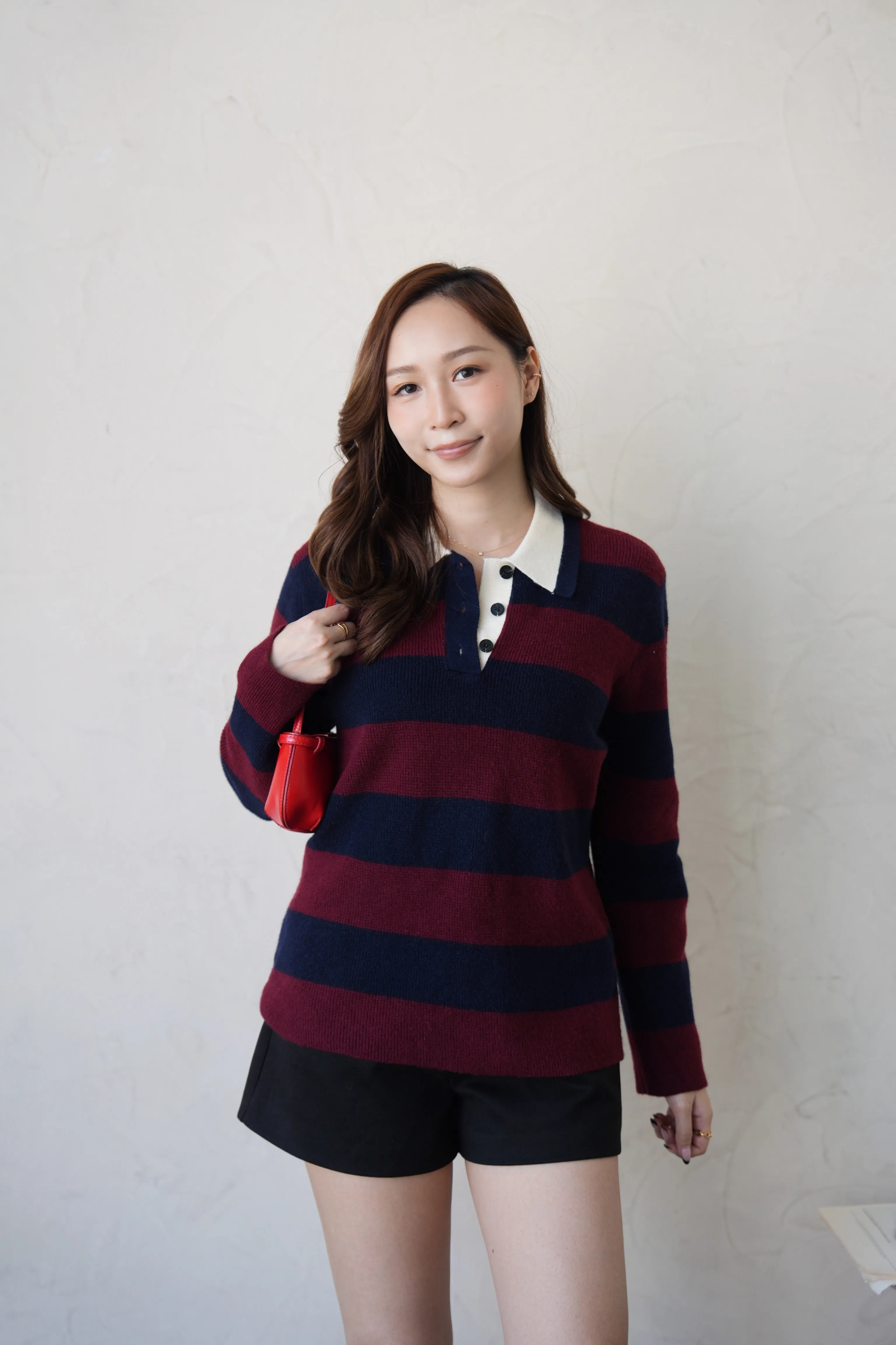 Brooklyn Wool Blend Polo Sweater