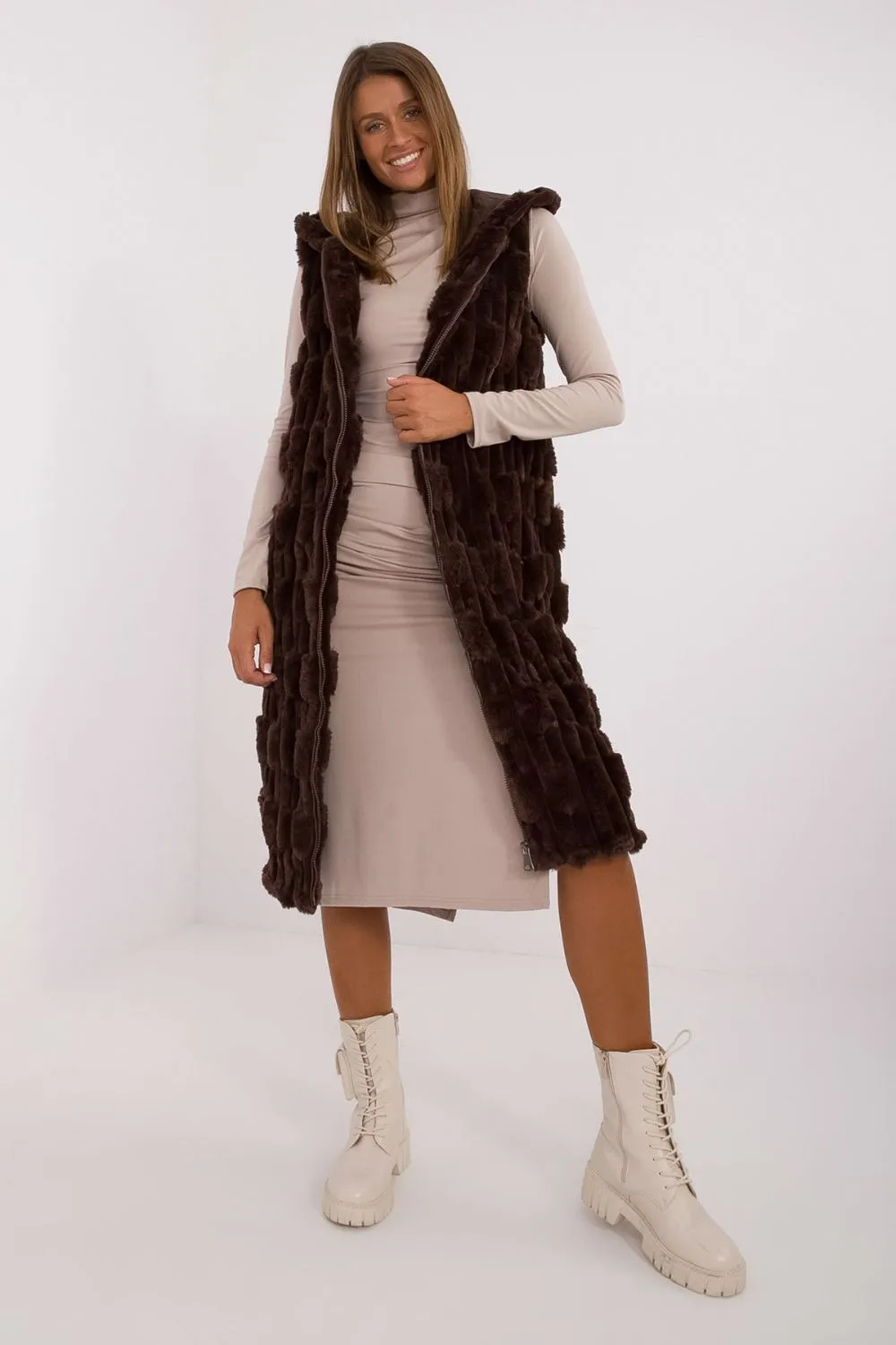 brown - Gilet model 199773 AT