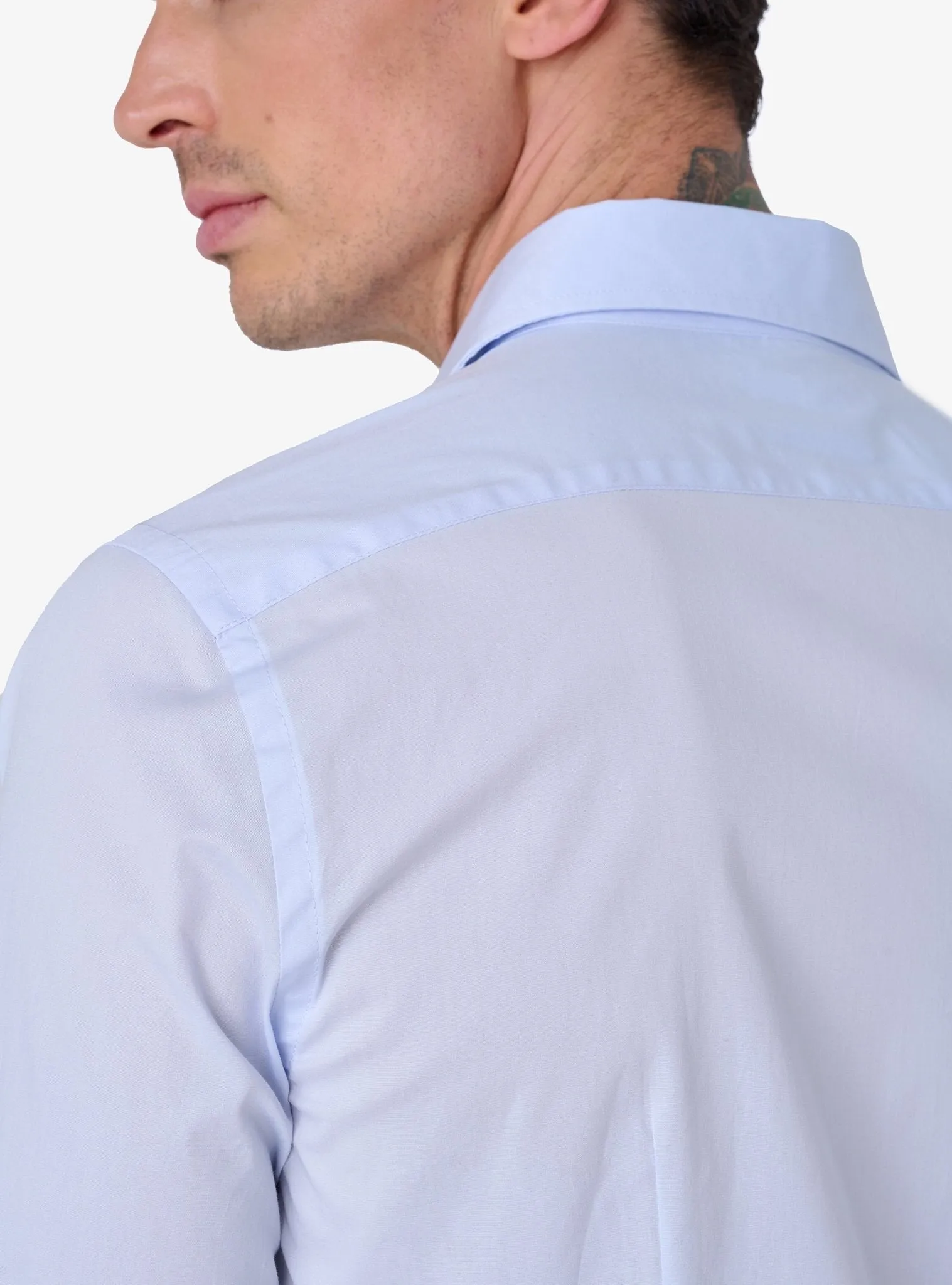 Camicia Slim-Fit Button Down in Cotone Elastic - Tony