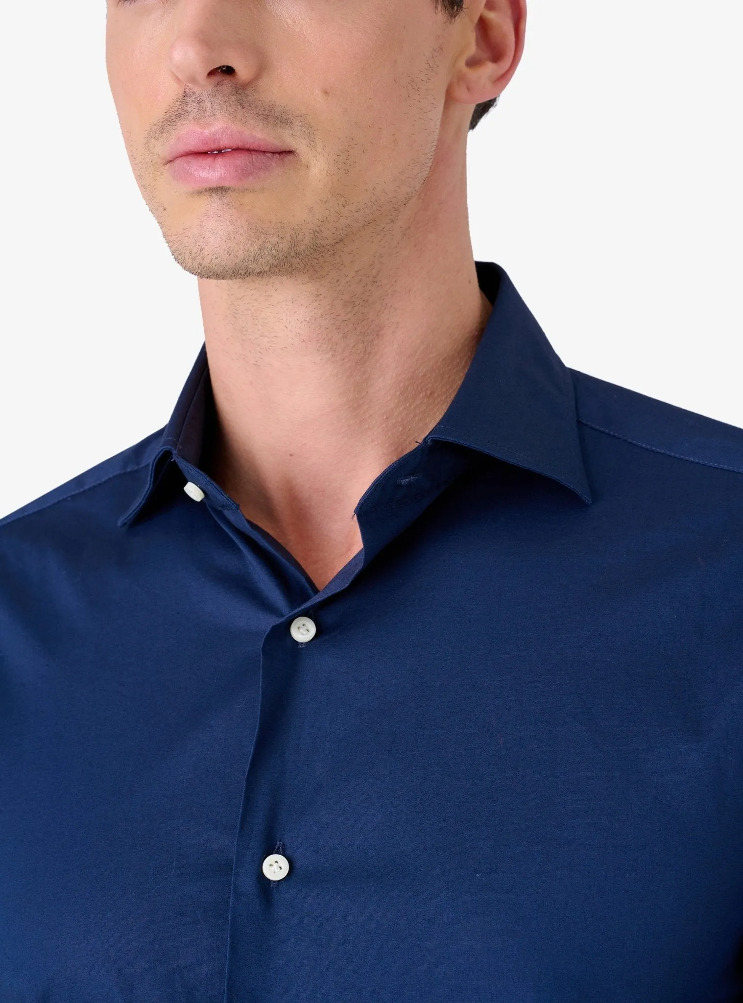 Camicia Slim-Fit Button Down in Cotone Elastic - Tony