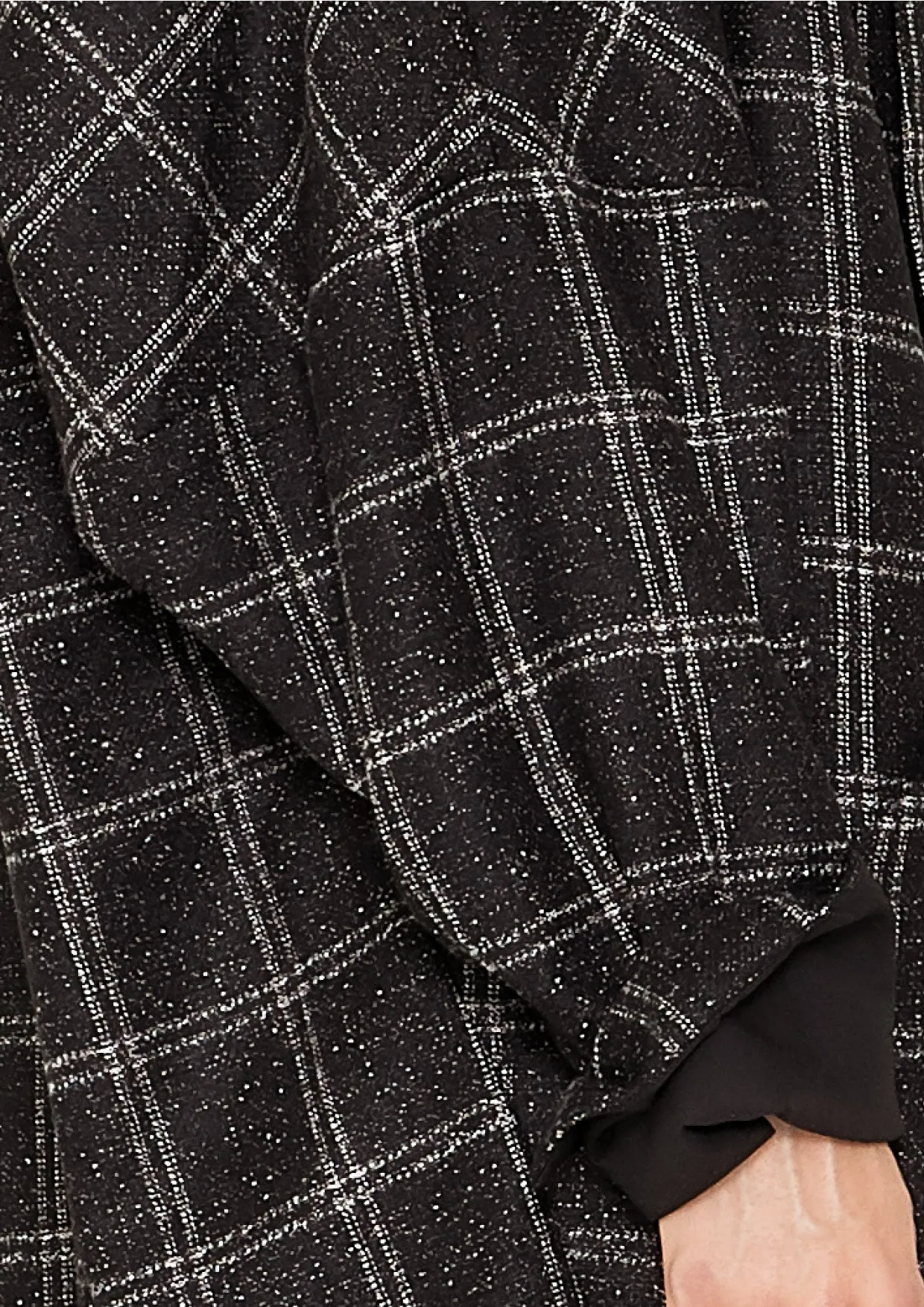 CARDIGAN - TWEED black/white