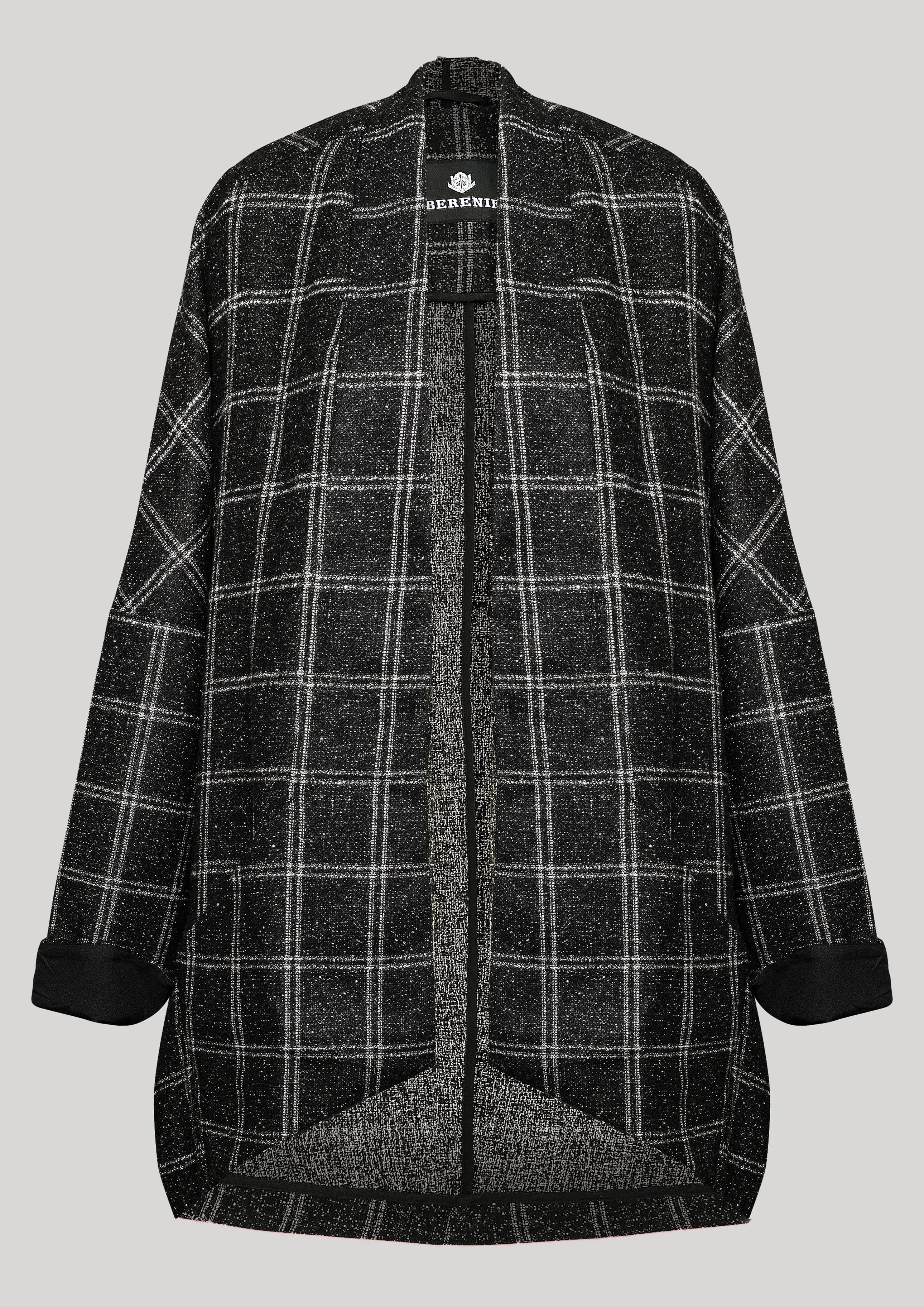 CARDIGAN - TWEED black/white