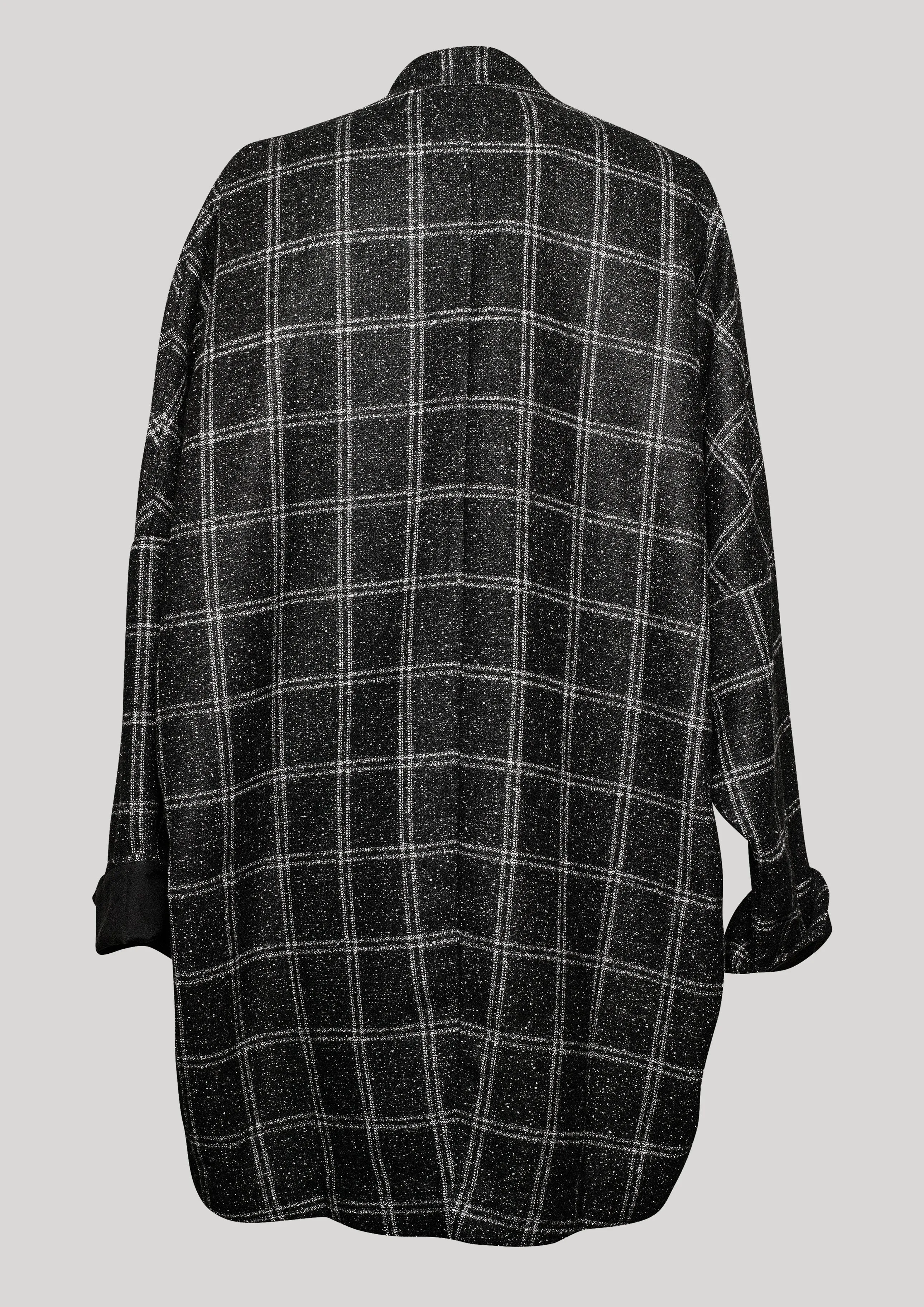 CARDIGAN - TWEED black/white