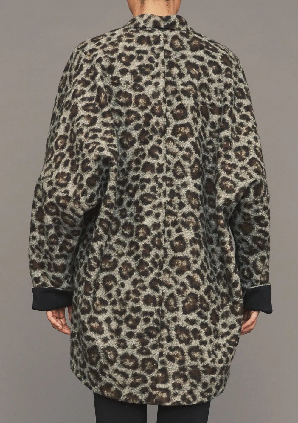 CARDIGAN - WOOL animal print