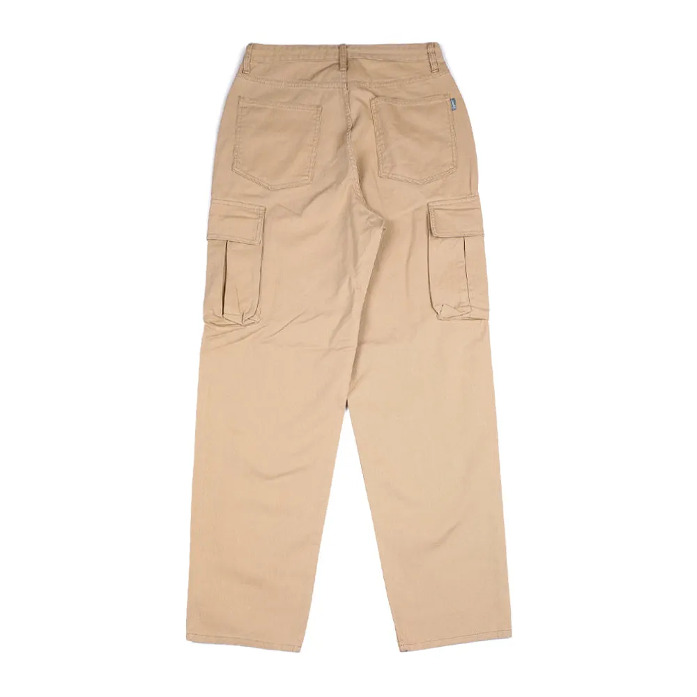 CARGO LOOSEFIT COTTON PANTS BEIGE