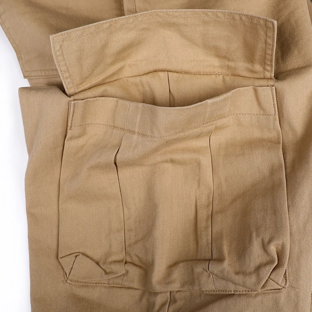 CARGO LOOSEFIT COTTON PANTS BEIGE