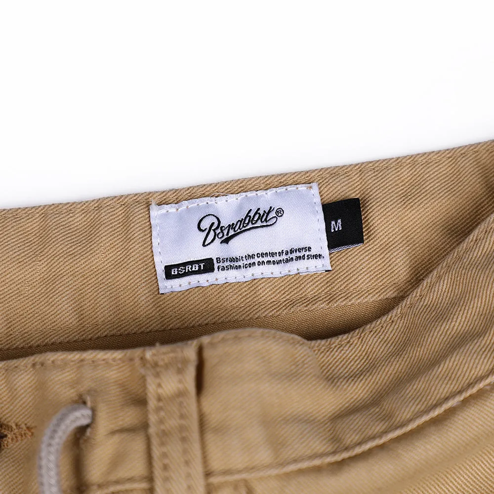 CARGO LOOSEFIT COTTON PANTS BEIGE