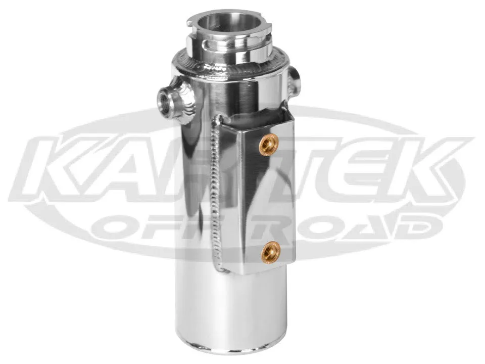 CBR Performance Products Polished Aluminum 1 Quart Radiator Surge Tank 3" Diameter 9" Tall