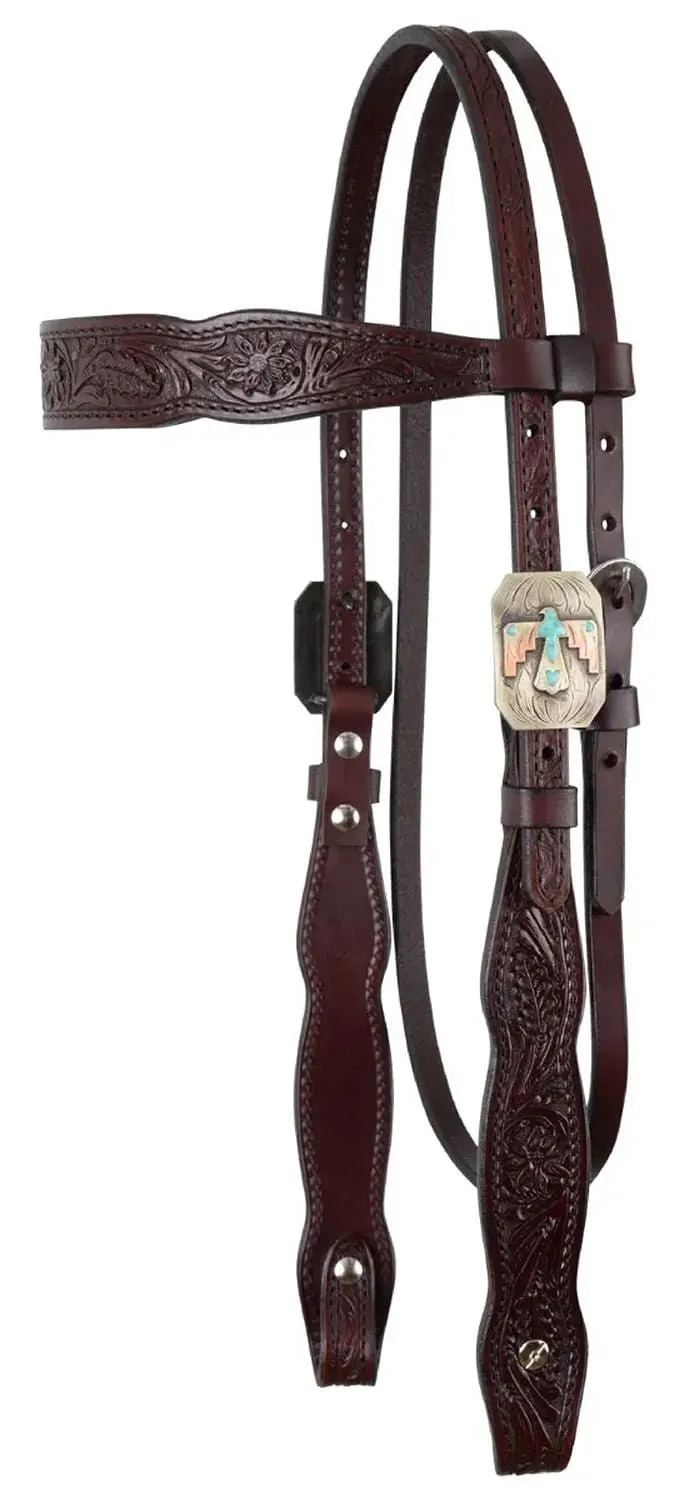 Circle Y Great Oak Browband Headstall, Full