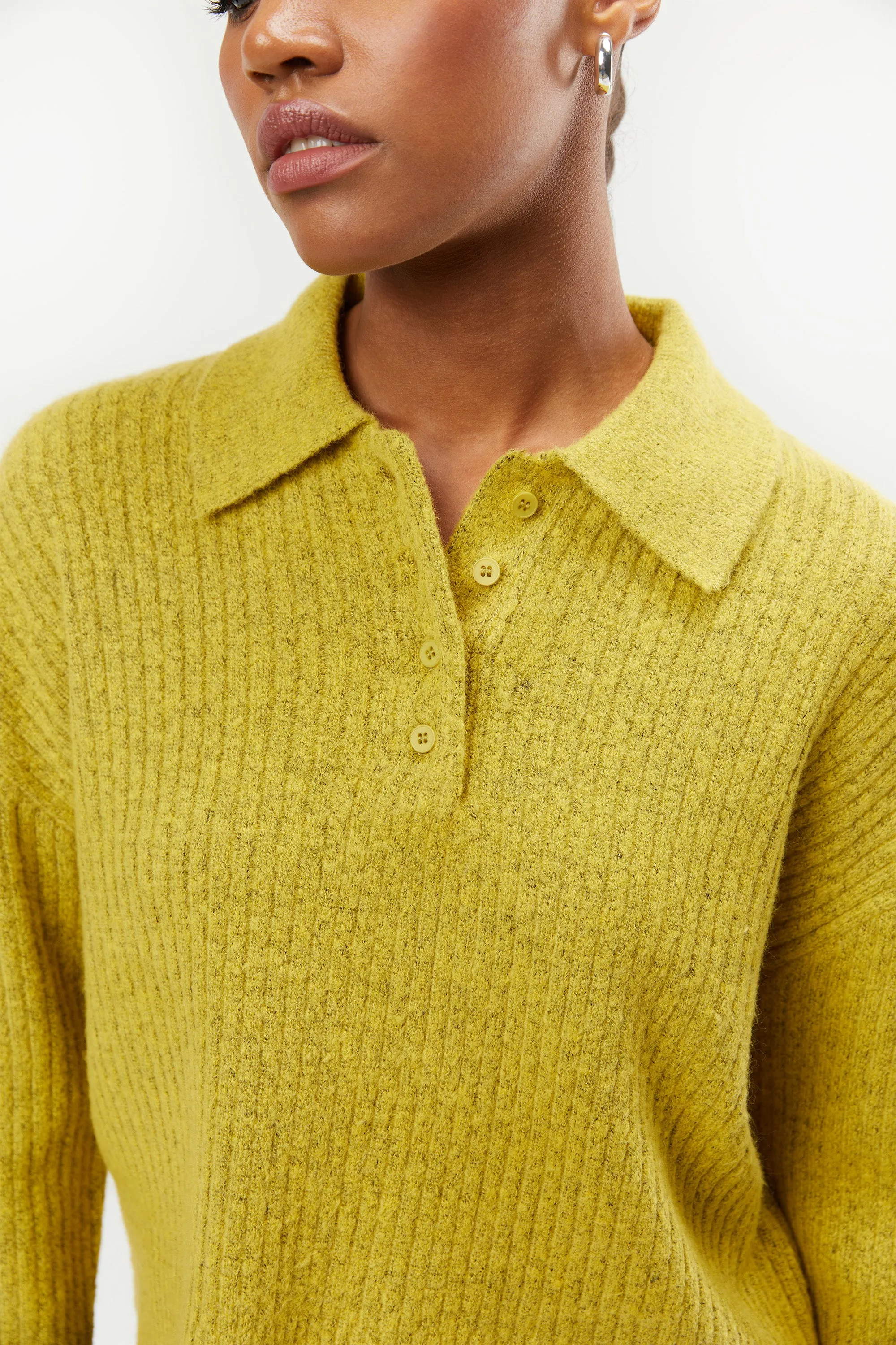 COLLARED POLO SWEATER