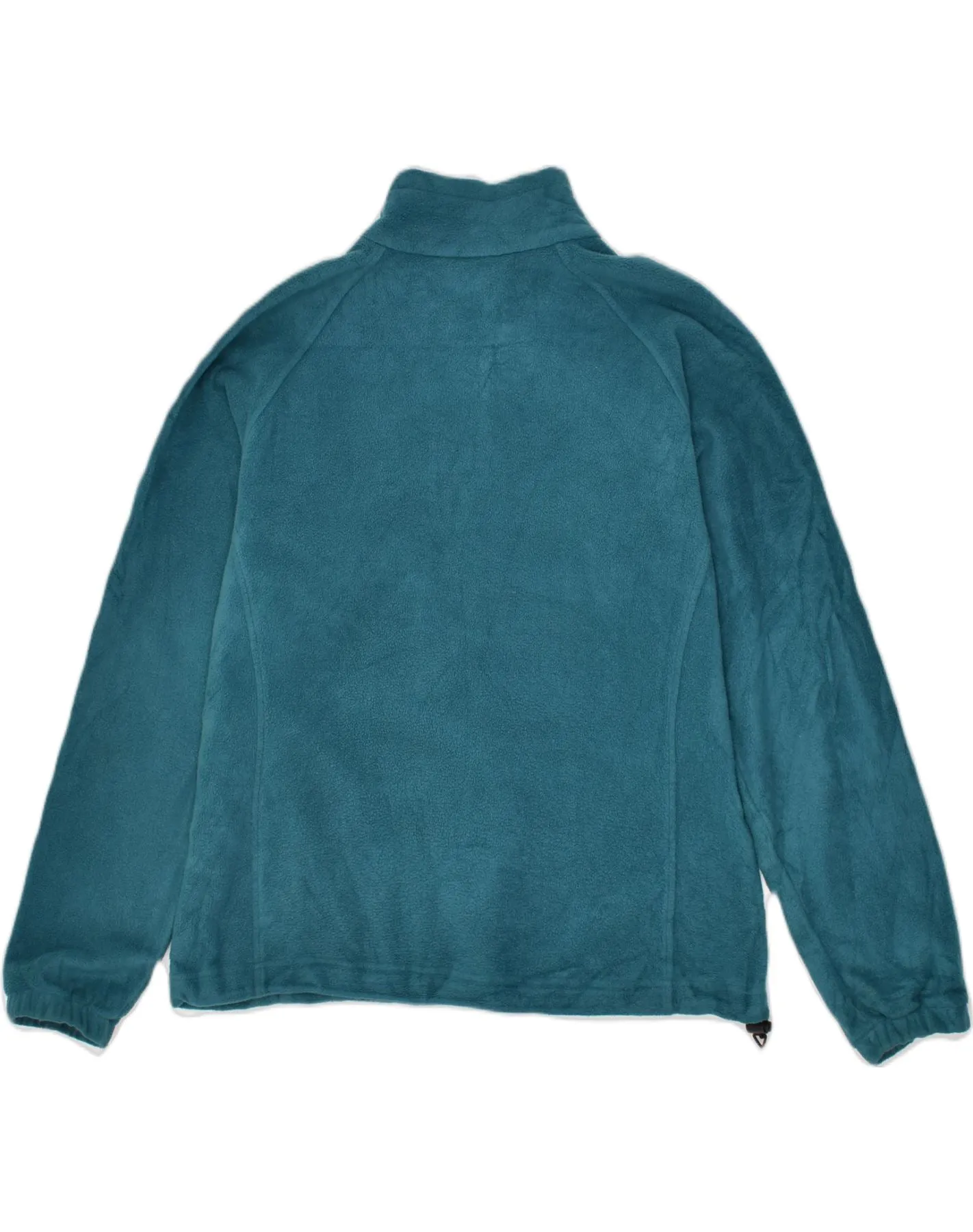 COLUMBIA Womens Fleece Gilet UK 16 Large Turquoise Polyester