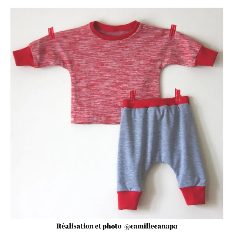 CORDOBA Jogging or pyjama set - Baby Boy & Girl 1M/4Y- Paper Sewing Pattern