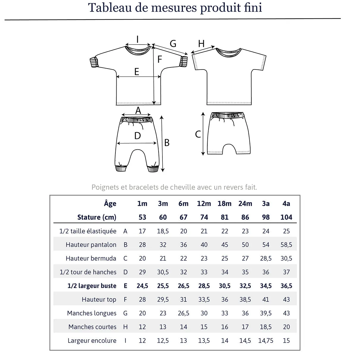 CORDOBA Jogging or pyjama set - Baby Boy & Girl 1M/4Y- Paper Sewing Pattern