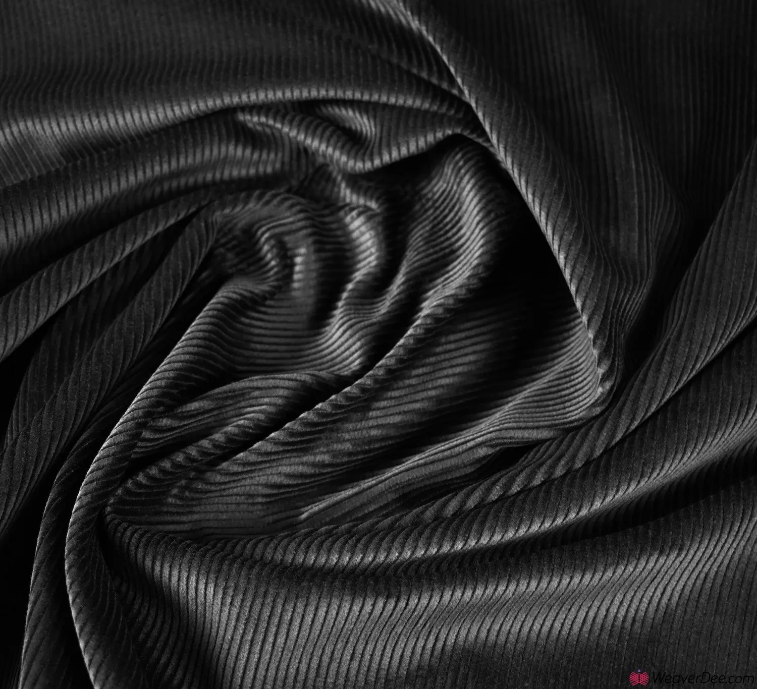 Corduroy Fabric - Black