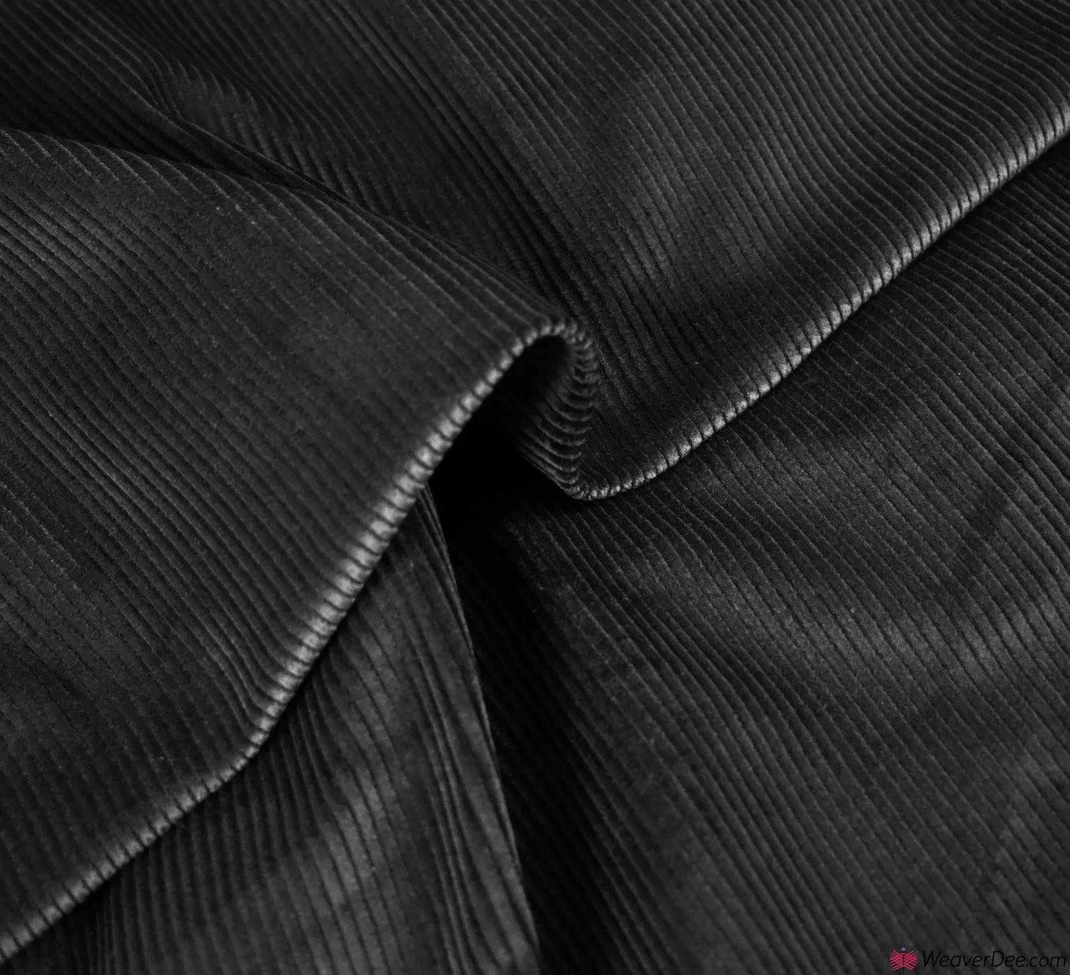 Corduroy Fabric - Black