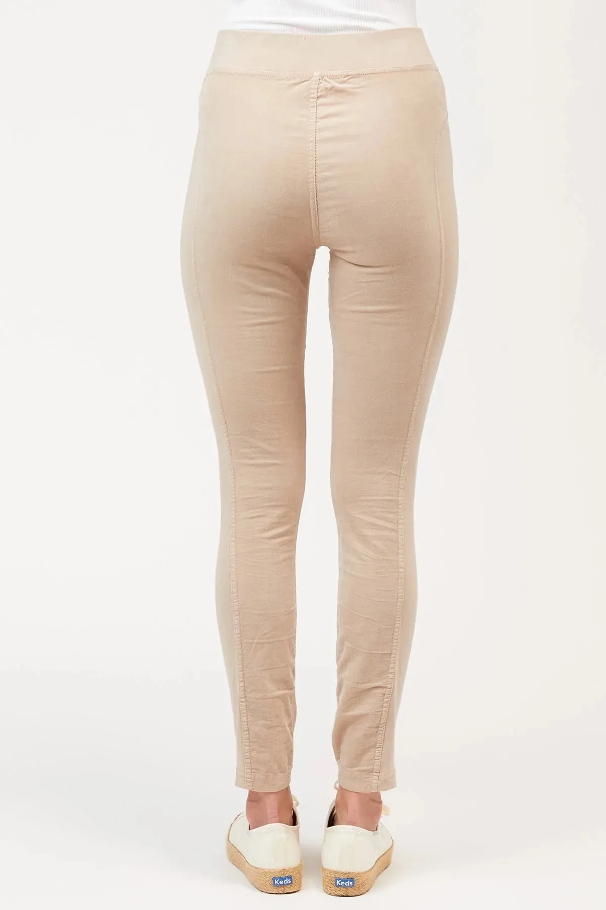 Corduroy Olso Leging - Sand