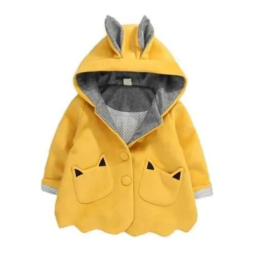 Cute Ear Easter Baby Girls Coats