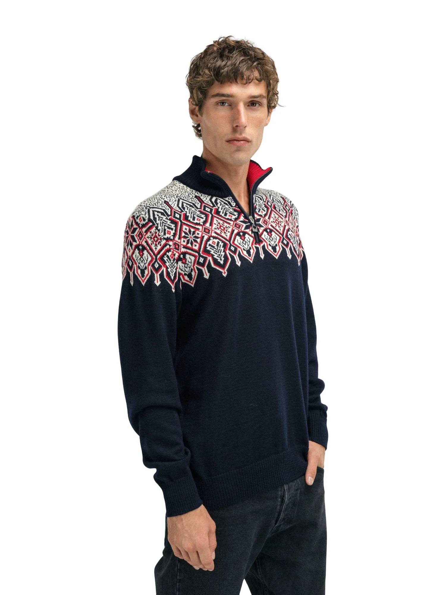 Dale of Norway | Winterland Sweater | Men's | Navy/Off White/Raspberry