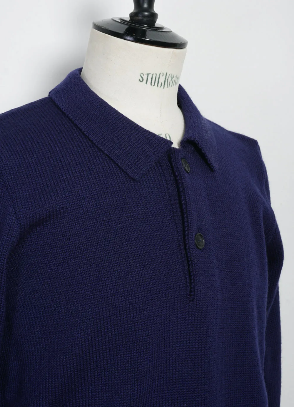 DIDRIK | Knitted Polo Sweater | Royal Blue