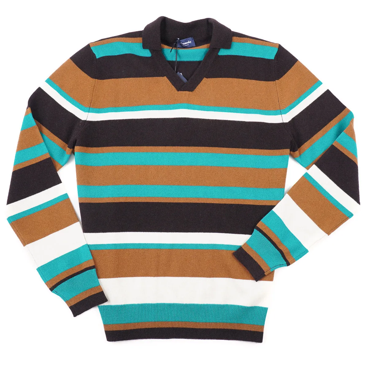 Drumohr Multi-Striped Cashmere Sweater