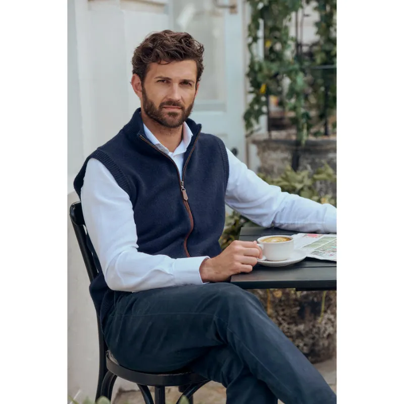 Dubarry Upperwood Mens Wool Blend Gilet - Navy