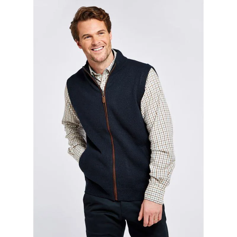 Dubarry Upperwood Mens Wool Blend Gilet - Navy